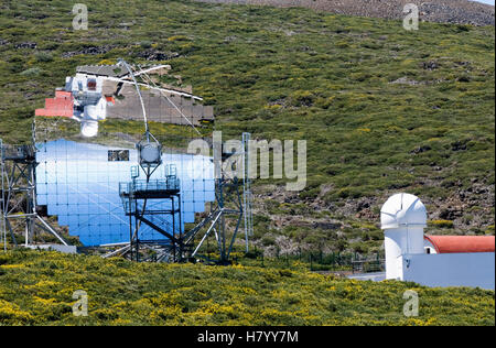 Observatorio Astrofísico, astronomisches Observatorium auf dem Roque de Los Muchachos, La Palma, Kanarische Inseln, Spanien, Europa Stockfoto