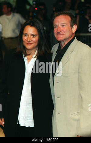 ROBIN WILLIAMS & Frau 12. September 1999 Stockfoto