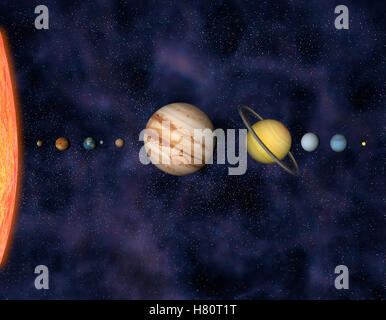 Solar system Stockfoto