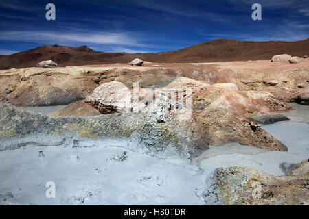 Sol de Manana Geysirfeld, Bolivien Stockfoto