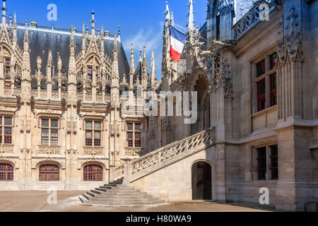 Palais de Justice, Rouen, Frankreich, Normandie, Stockfoto