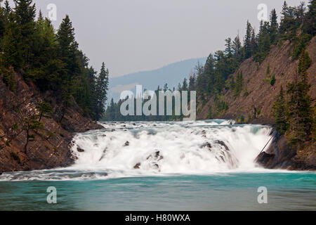 Bow Falls in der Nähe von Banff, großen Wasserfall am Bow River, Alberta, Kanada Stockfoto