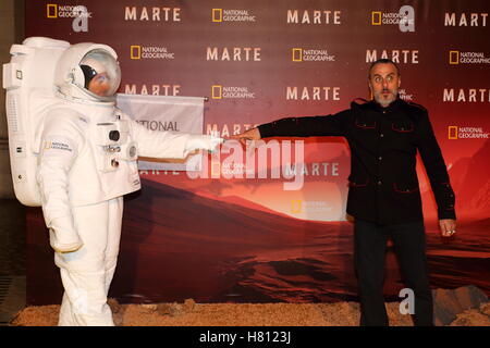 Roma, Italien. 8. November 2016. Italienischer Schauspieler Massimiliano Vado bei roten Teppich des Ministerpräsidenten des Mars, die größte Produktion, die jemals von National Geographic Kredit gemacht: Matteo Nardone/Pacific Press/Alamy Live News Stockfoto