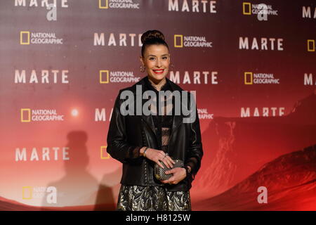 Roma, Italien. 8. November 2016. Italienische Schauspielerin Beatrice Olla beim roten Teppich des Ministerpräsidenten des Mars, die größte Produktion, die jemals von National Geographic Kredit gemacht: Matteo Nardone/Pacific Press/Alamy Live News Stockfoto