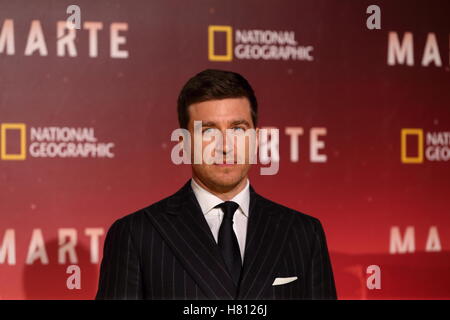 Roma, Italien. 8. November 2016. Italienischer Schauspieler Alessandro Roja beim roten Teppich des Ministerpräsidenten des Mars, die größte Produktion, die jemals von National Geographic Kredit gemacht: Matteo Nardone/Pacific Press/Alamy Live News Stockfoto