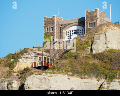 Osthügel Standseilbahn in Hastings Stockfoto