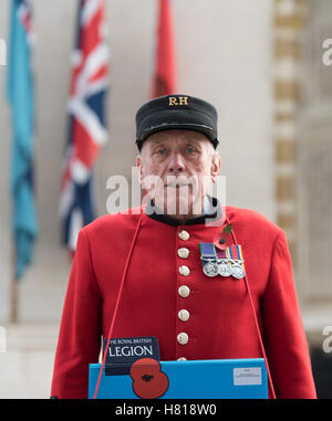 Chelsea-Pension an der Kenotaph, London Stockfoto