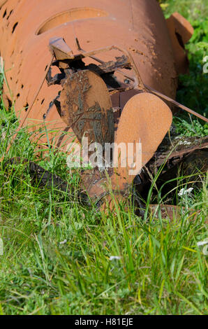 Alaska, Aleuten-Inselkette, Ratte Inseln, Insel Kiska (Alëuten Wildnisgebiet) Vintage WWII u-Boot. Stockfoto