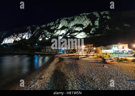 Gerolimenas Dorf auf der Halbinsel Mani, Peloponnes, Griechenland Stockfoto