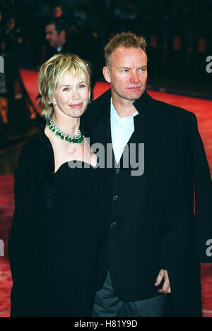 STING & TRUDIE STYLER BAFTA FILM AWARDS BAFTA FILM AWARDS LONDON ENGLAND 24. Februar 2002 Stockfoto