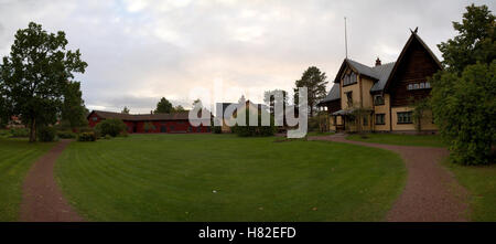 MORA, Schweden - 21. September 2015: Panoramiv Ansicht des Zorngarden in Mora, Schweden. Während es früher nach Hause des schwedischen Malers Stockfoto