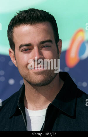 CARSON DALY KIDS CHOICE AWARDS SANTA MONICA LOS ANGELES USA 21. April 2001 Stockfoto