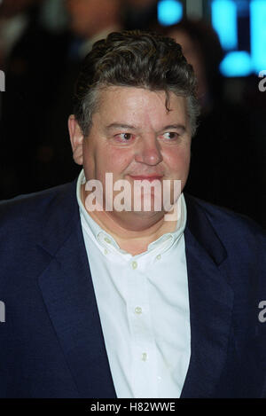 ROBBIE COLTRANE Weltpremiere 'HARRY POTTER' LEICESTER SQ LONDON ENGLAND 4. November 2001 Stockfoto