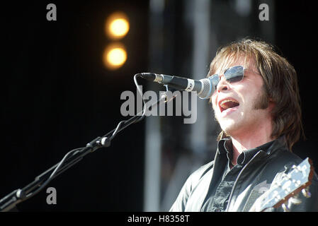 GAZ COOMBES einer großen Sonntag LEICESTER VICTORIA PARK LEICESTER 8. September 2002 Stockfoto