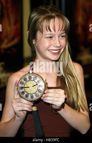 BRIE LARSON die Zeitmaschine FILM PREMIERE WESTWOOD LOS ANGELES USA 4. März 2002 Stockfoto