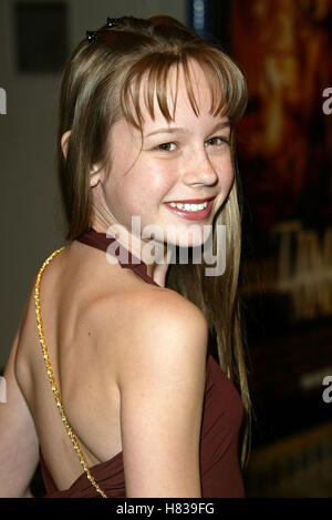 BRIE LARSON die Zeitmaschine FILM PREMIERE WESTWOOD LOS ANGELES USA 4. März 2002 Stockfoto