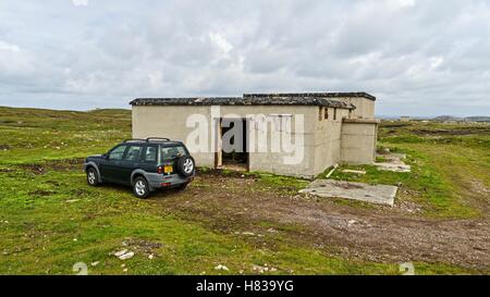 RAF Aird Uig-verlassenen Militärstützpunkt, Isle of Lewis Stockfoto