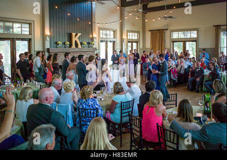 Hochzeitsfeier; Creek Club am i ' on; Mt. Pleasant; in der Nähe von Charleston; South Carolina; USA Stockfoto