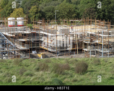 Häuser im Bau Stockfoto