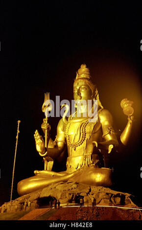 Lord Shiva Statue, Murudeshwar Mahadev Tempel, Karnataka Stockfoto