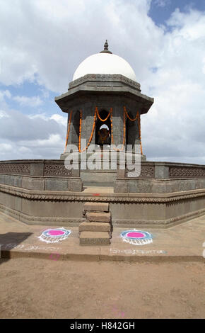 Shivaji des Samadhi in Raigad Fort, Maharashtra, Indien Stockfoto