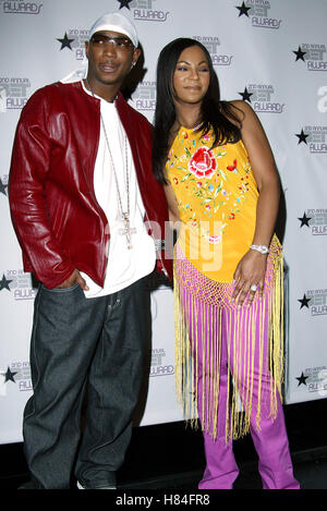 JA RULE & ASHANTI 2. BET AWARDS NOMIMATIONS KODAK THEATRE HOLLYWOOD LOS ANGELES USA 14. Mai 2002 Stockfoto