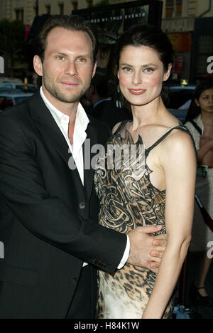 CHRISTIAN SLATER & RYAN HADDON WINDTALKERS FILM PREMIERE LA CHINESE THEATRE HOLLYWOOD LOS ANGELES USA 11. Juni 2002 Stockfoto