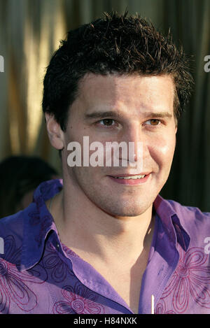 DAVID BOREANAZ AUSTIN POWERS IN GOLDSTÄNDER PREMIERE UNIVERSAL Amphitheater UNIVERSAL CITY LA USA 22. Juli 2002 Stockfoto