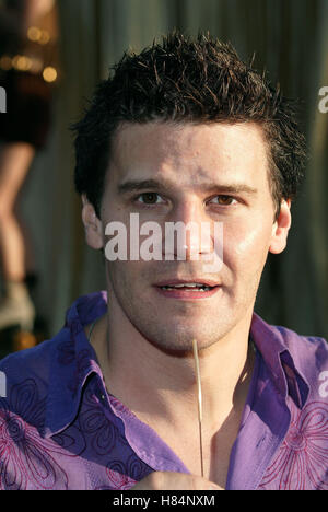 DAVID BOREANAZ AUSTIN POWERS IN GOLDSTÄNDER PREMIERE UNIVERSAL Amphitheater UNIVERSAL CITY LA USA 22. Juli 2002 Stockfoto