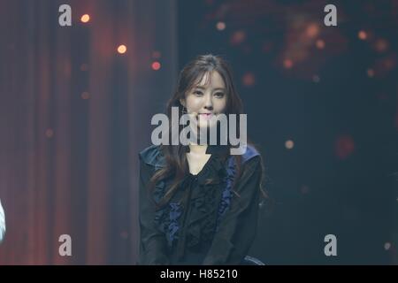 Seoul, Korea. 9. November 2016. T-Ara halten Schaufenster für das 12. Mini-Album REMEMBER in Seoul, Korea am 9. November 2016. (China und Korea Rechte heraus) © TopPhoto/Alamy Live-Nachrichten Stockfoto