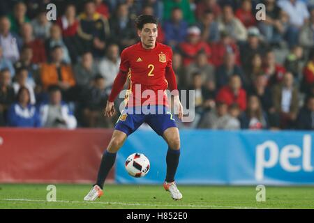 Das Estadio Municipal Pasaron, Pontevedra, Spanien. 10. Oktober 2016. Hector Bellerin (ESP), 10. Oktober 2016 - Fußball: UEFA unter 21 Championship Qualifikationsrunde match zwischen U21-Spanien U21-Estland 5: 0 im Estadio Municipal Pasaron, Pontevedra, Spanien. © Mutsu Kawamori/AFLO/Alamy Live-Nachrichten Stockfoto