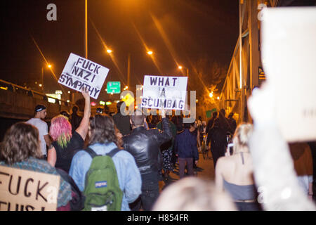 Protest gegen Donald Trump in Portland, Oregon, USA Stockfoto