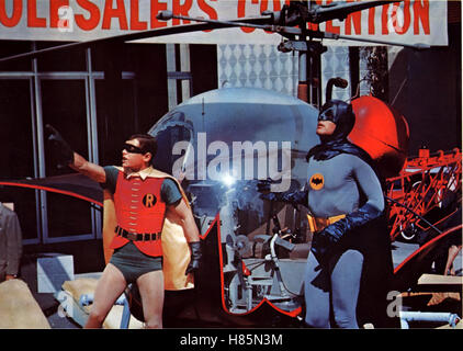 Batman Hält Die Welt in Atem (BATMAN), USA 1966-Regie: Leslie H. Martinson BURT WARD, ADAM WEST Stichwort: Helikopter Stockfoto