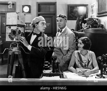 Der Sprachgebrauch, (Kameramann) USA 1928, Regie: Edward Sedgwick, BUSTER KEATON (li), MARCELINE DAY (re), Stichwort: Kamera Stockfoto