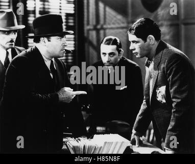 Scarface, (SCARFACE) USA 1932 s/w, Regie: Howard Hawks, OSGOOD PERKINS, GEORGE RAFT, PAUL MUNI, Stichwort: Mafia, Mafiosi, Narbe Stockfoto