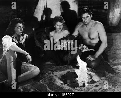 Tarzans Abenteuer in New York, (TARZANS NEW YORK ADVENTURE) USA 1942 s/w, Regie: Richard Thorpe, MAUREEN O'SULLIVAN, JOHNNY SHEFFIELD, JOHNNY WEISSMÜLLER, Stichwort: dazu, Flamme Stockfoto