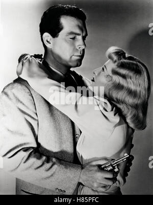 Frau Ohne Gewissen (DOUBLE INDEMNITY) USA 1944, Regie: Billy Wilder, FRED McMURRAY + BARBARA STANWYCK, Stichwort: Langwaffen Stockfoto