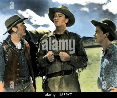 Red River, USA (RED RIVER) 1948, Regie: Howard Hawks, WALTER BRENNAN, JOHN WAYNE, MICKEY KUHN, Key: Western, Cowboy, Stockfoto