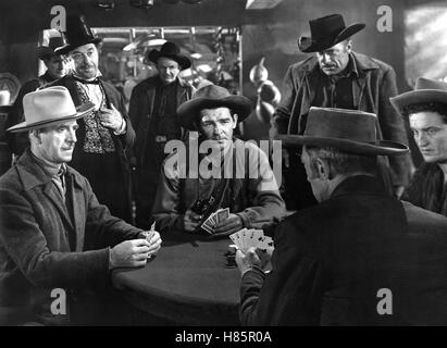 Der Rächern von Texas, USA (PANHANDLE) 1948, Regie: Lesley Selander, ROD CAMERON (Mitte), Stichwort: Kartenspiel, Poker Stockfoto
