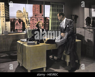 Sterben, Braut des Monats, (Juni Braut) USA 1948, Regie: Bretaigne Windust, BETTE DAVIS, ROBERT MONTGOMERY, Stichwort: Büro, Sekretärin, Schreibtisch, Skyline, Aussicht, Fenster Stockfoto