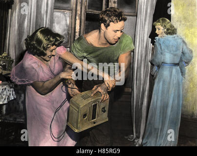 Endstation Sehnsucht, (A STREETCAR NAMED DESIRE) USA 1951, Regie: Elia Kazan, KIM HUNTER, MARLON BRANDO, VIVIEN LEIGH, Stichwort: Gewalt Stockfoto