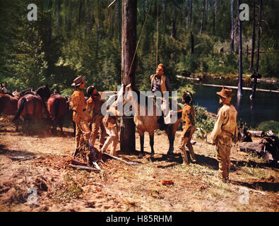 Meuterei am Schlangenfluß, (Biegung des Flusses) USA 1951, Regie: Anthony Mann, ARTHUR KENNEDY (mi), Stichwort: Pferd, Strick, Hängen Stockfoto