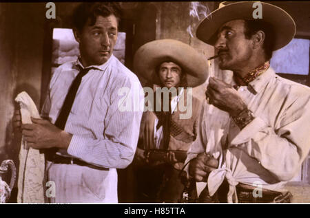 Abgeworfenen Joe, (BANDIDO) USA 1956, Regie: Richard Fleischer, ROBERT MITCHUM, GILBERT ROLAND Stockfoto