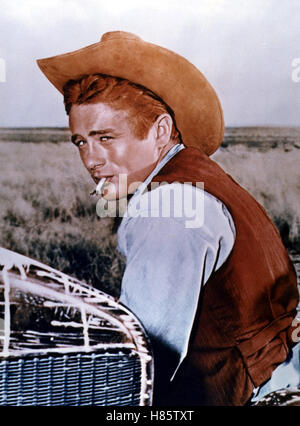 Giganten (GIANT) USA 1956, Regie: George Stevens, JAMES DEAN, Stichwort: Hütte, übergehende, Zigarette Stockfoto