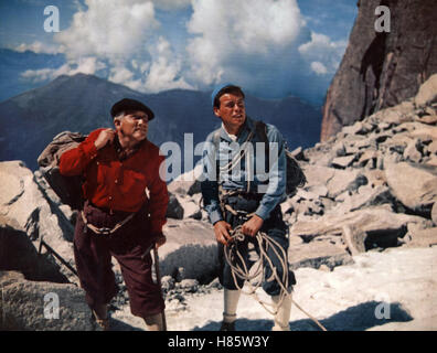 Der Berg der Versuchung (THE MOUNTAIN) USA 1956, Regie: Edward Dmytryk, SPENCER TRACY, ROBERT WAGNER, Stichwort: Bergsteiger Stockfoto