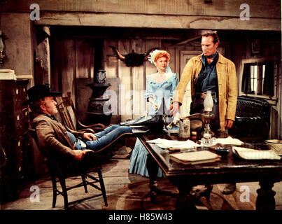 Rivalen Ohne Gnade, (THREE VIOLENT PEOPLE), USA 1956 Regie: Rudolph Mate FORREST TUCKER, ANNE BAXTER, CHARLTON HESTON Stockfoto