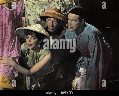 Der Weg Nach Hongkong, s/w (THE ROAD, HONGKONG) GB 1961, Regie: Norman Panama, JOAN COLLINS, BING CROSBY, BOB HOPE, Stichwort: Spione, Solarprofile Stockfoto