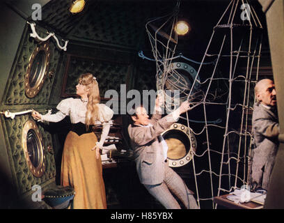Sterben die Erste Fahrt Zum Mond, (FIRST MEN IN THE MOON) GB 1964, Regie: Nathan Juran, MARTHA HYER (li), EDWARD JUDD (mi) Stockfoto