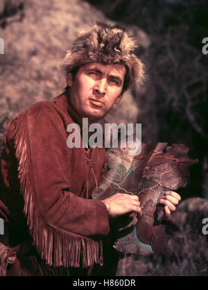 Deinen Skalp, Daniel Boone, (DANIEL BOONE, FRONTIER TRAIL RIDER) USA 1966, Regie: George Sherman, FESS PARKER Stockfoto