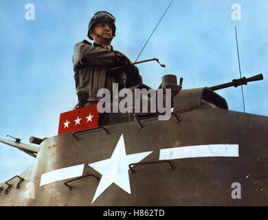 Patton - Rebell in Uniform, (PATTON) USA 1969, Regie: Franklin J. Schaffner, GEORGE C. SCOTT, Stichwort: Panzer, Soldat, Stern Stockfoto